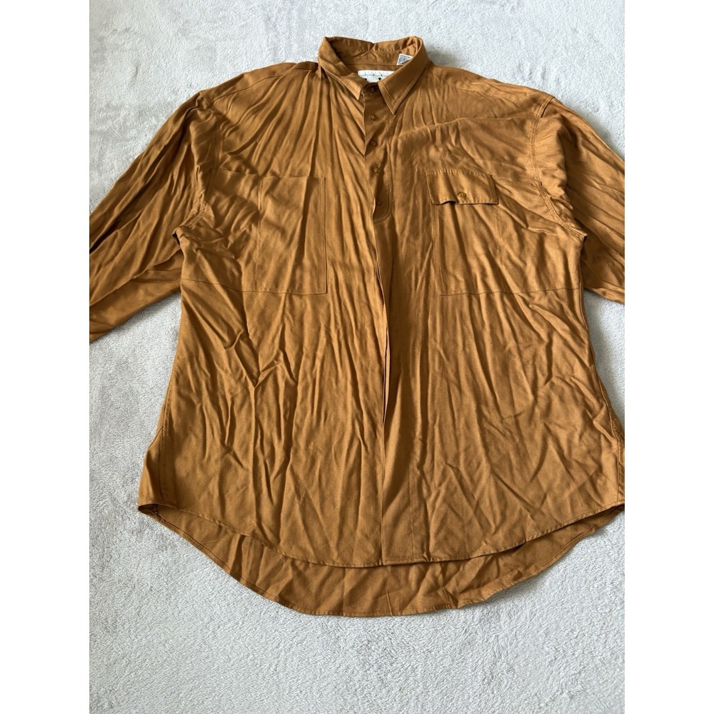 Vintage Studio Umen 1990's‎ Hip Hop Shirt Men's Large Brown